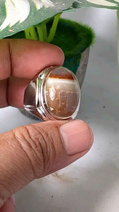cincin batu akik Garut motif kembang natural realpic