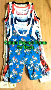 Trix.Store Sando Pajama Terno for Boys 6 months - 7yrs old Cotton