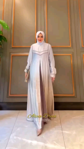 Desain Elegan Gamis Silk Amorebyruby Edisi Alicia Dress