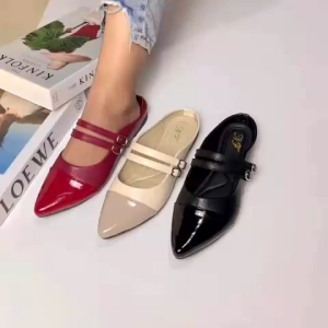 NF Shoes Flat Mules Jesmita sandal slop wanita