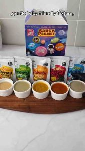Eatalian Express Little Nuur Variety Pack Baby Food Pouches - Organic Nutritious Cereal & Pasta Sauces for 7+ Months