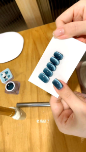 Sơn gel mắt mèo kim cương màu XANH XÁM XEIJAYI chai 15ml chất sơn đặc bóng bền màu