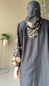 COD | GAMIS HIJAB ZARA COMBINASI TERBARU | DRES RAYON TWILL CODE #ZARA01