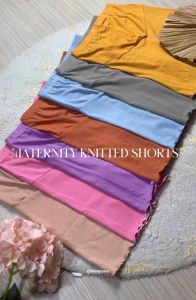Bestmoms - Maternity Pregnant Cycling Knitted Shorts Stretchable