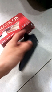 lampu variasi mobil LED shark fin antena lampu belakang kap mobil model sirip hiu tenaga surya solar cell power