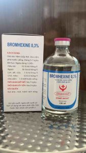 Bromhexine 03% (100ml) hanvet dung dịch tiêm long đờm giảm ho dễ thở cho gia súc gia cầm