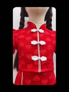 ชุดตรุษจีนเด็กหญิง เสื้อคู่กระโปรง (ชุดตรุษจีน เสื้อคู่กระโปรง เด็กหญิง)