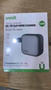 หัวชาร์จ หัวแปลงปลั๊กไฟ Universal Adapter UvoLT PD 65w 3Port Travel ปลั๊กไฟ Charger อะแดปเตอร์ ต่างประเทศ PD-103AC ชาร์จเร็ว รับกำลังไฟสูง