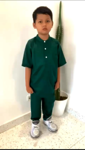 Setelan Baju Muslim Anak Laki-laki Vitto Kidswear Set Kurta Rayyan Set Koko Bordir Anak Cowok