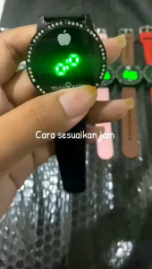 Promo Jam Tangan LED Digital Bulat Permata Wanita Kekinian