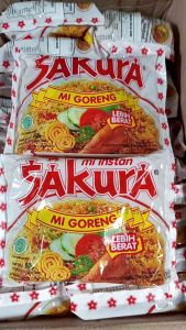 MIE SAKURA - Harga 10pcs/bungkus Mie Sakura Goreng 60gr - mie instan murah meriah promo