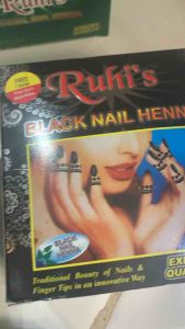 Henna nail Ruhis 1 pc warna black dan marun