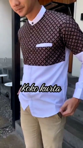 baju koko kurta pria nabawi dewasa lengan panjang