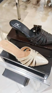 YONGKI KOMALADI‼️ sandal selop wanita heels 7cm mewah blink