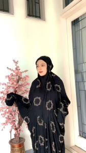 MUKENA DEWASA LAJURAN RAYON PREMIUM TERUSAN BORDIR CANTIK JUMBO