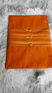 กระเป๋าจิงโจ้พระ ผ้าโทเรมีสามช่องซิป ผ้าหนาเนื้อดี