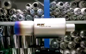 304 งานยิง พักท้ายปลายท่อรถเก๋ง สีขนาด 4.5"x7" 3.5" รูปแบบ ไดร์สี