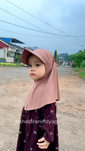 GRATIS ONGKIR Hijab Anak topi sporty usia 2-10 tahun kerudung terbaru jilbab topi cantik lucu