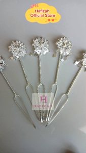 Hafizah - Mentul Ciki Kembang Goyang Ciki Elegan Warna Gold & Silver Harga 5 atau 7 PCS Kualitas Kokoh