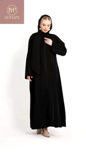 Abaya zahra jetblack premium