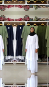 Gamis Malaysia Dewasa Ceruty Babydoll Full Puring - Best Seller