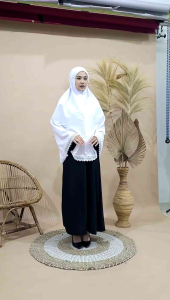 Annisa-Bergo Umroh Dan Haji Bersaku Resleting Bahan Katun Premium