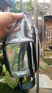 Tas PVC Bening Transparan - Tas Transparan buat kerja - waistbag Transparan buat kerja Pria/Wanita model saku depan - Tas pinggang - Tas murah