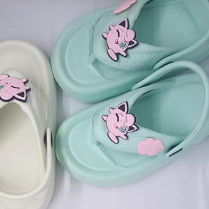 Nakis - Sandal Jepit Tali Belakang Anak Perempuan Pin Pikachu - Uk.20-27 - Terbaru Sandal Trendi