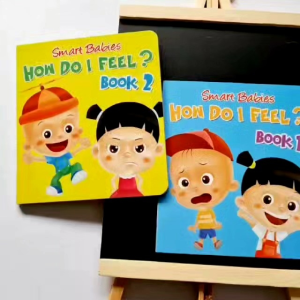 Childrens Library - Smart Babies How Do I Feel? / Books For Toddlers / SET /Book 1 /Book 2 / Board Book / Childrens Book