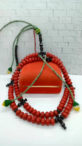 tasbih tijani batu Marjan merah kombinasi yuser black A542