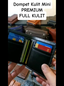 Dompet Kulit Mini Pria Full Kulit Luar Dalam-Simple Minimalis