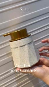 Nara Tempat Sabun Cair Keramik Porcelain Pump Liquid Soap Dispenser / Botol Sabun Cair Astetik