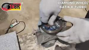 Diamon whell Turbo Batik K Warna Abu Abu Mata Potong Special Granit Marmer Keramik 4 Inch CBR