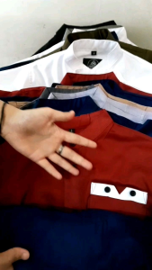 kemeja lengan pendek anak laki laki kerah coco fashion