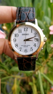 Đồng Hồ Nam Si Nhật 🌞 SEIKO - 7B52 🎇 Solar _ Radio Controlled 💞 Bảo Hành 12 Tháng 🌞Chống Nước 💯 Mét 💞 Kính Sapphire 💞Size 38mm 💞Dây Da Bò 💞 N.114