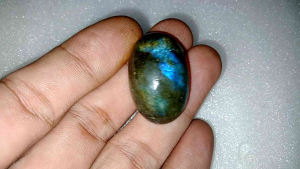 Batu Natural Labradorite Labrador Jumbo Dimensi 30x20x9 mm Loostone Lepasan