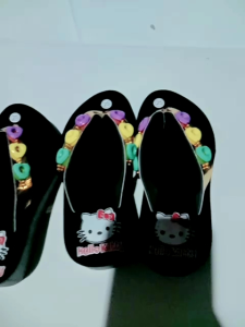 sandal anak wanita terbaru motip payet