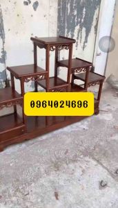 đôn ngũ cấp kệ bày đồ gỗ lim kệ trang trí cao 1m ngang 1m38 sâu 30 cm