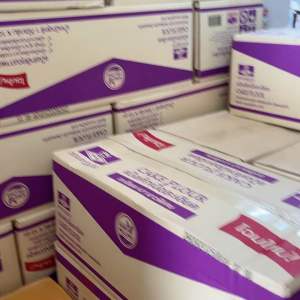 ยกลังแป้งมงกุฎม่วงน้ำหนัก 10 กิโลกรัมแป้งเค้กเนื้อละเอียด