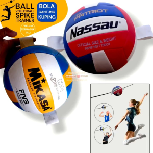 Bola Voli Gantung Kuping & Training Spike Volleyball Smash Latihan Mikasa Nassau