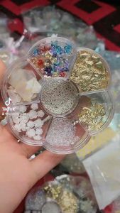 Khay 100c Charm Nhựa Nhiều Kiểu Khay Hoa Tròn Đính Tạo Kiểu Cho Móng Siêu Đẹp [ 𝐓𝐔́ 𝐀𝐍𝐇 𝐍𝐀𝐈𝐋 ]