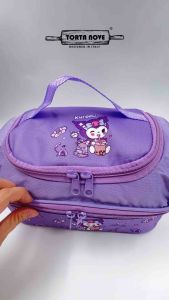 Tas bekal makanan anak sekolah tahan panas dingin Double decker 2 tingklat Lunch box Bag kotak makan