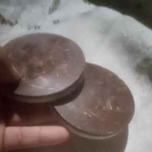 tatakan gelas/cangkir bahan batok kelapa