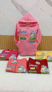 Jaket Anak Cewek Labubu Usia 2-7 Tahun
