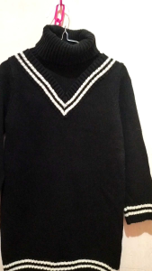 dress rajut Korea anak 1-2 tahun