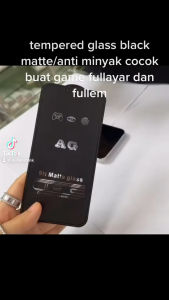 tempered glass black matte/anti minyak realme NOTE 60X NOTE50 NOTE60 C75 C61 C65 C67 C60 C50 C51S C51 C55 C30S C53 C1 C2 C11 C12 C15 C17 C20 C21Y C21 C25 C25Y C30 C31 C33 C35 A17K A57 A77S A97 A16 A76 A96 A58 A78 A98 A38  anti gores kaca fullayar
