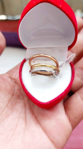 Cincin Perhiasan Titanium 3in1 untuk Pria & Wanita