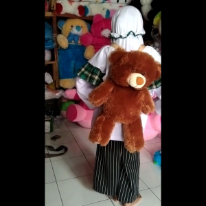 Boneka Tas Teddy bear ukuran L 50cm /Tas Karakter