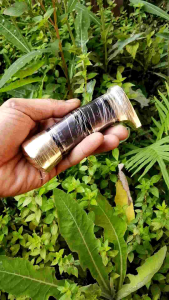 Gagang pisau kombinasi kuningan kayu super murah