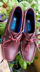 Base Advan Shoes Amaretto Genuine Leather Mens Topsiders Boat Shoes